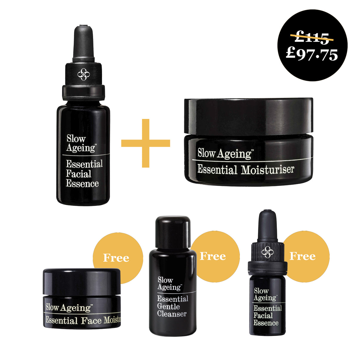 Facial Essence + Essential Moisturiser Bundle + Free Gifts